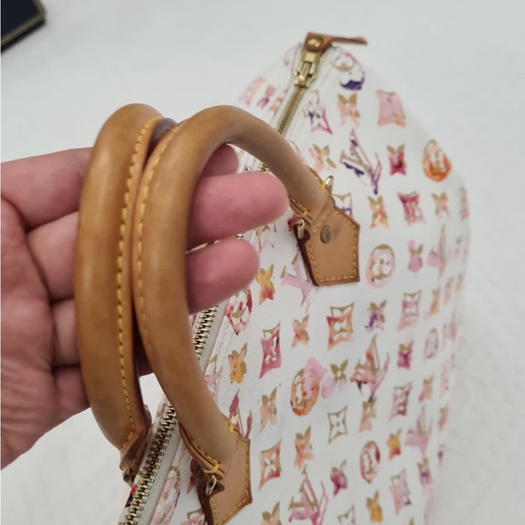 Louis Vuitton speedy 35 aquarelle white handbag - Picture 4 of 9